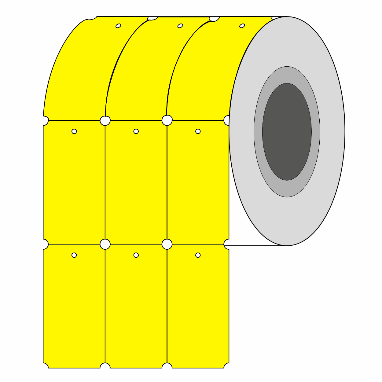 CARDBOARD LABEL 35mmX65mm LP80-Non-adhesive