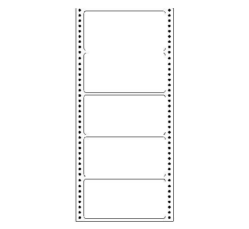 Continuous adhesive labels