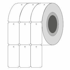 CARDBOARD LABEL 35mmX65mm LP80-Non-adhesive