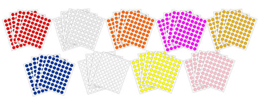 ASSORTED CIRCULAR LABELS # 13
