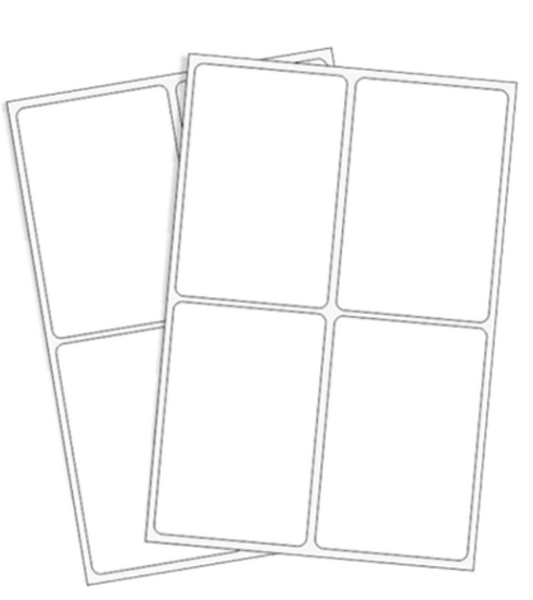 Multi-Use Permanent Label  81mm x53mm inches 3.18" x 2.08"