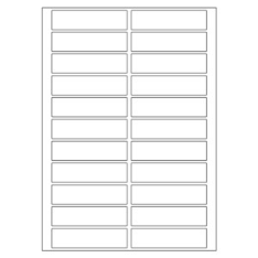 LASER SHIPPING LABELS 89 x 23 mm (inches) = 3.5” x 1”