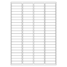 LASER SHIPPING LABELS 48X12mm Inches= 1.8" x 0.4"