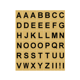 GOLDEN LETTER LABELS