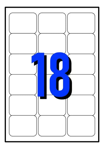 labels for laser printer for shipping and coding 2.48'x1.81' 63mmx46mm
