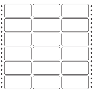 computer labels in continuous form 3.38' x 1.66' 86.0mmx42.3mm