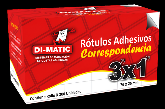 3“ X 1” MULTI-PURPOSE THERMAL ADHESIVE LABELS