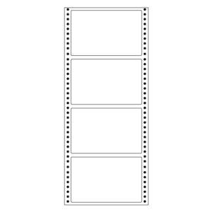 computer labels in continuous form 4.48' x 2.87' 114mmx73mm