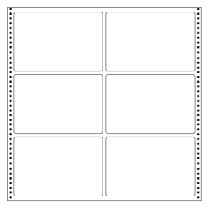 computer labels in continuous form 5.27' x 3.50' 134mmx89mm