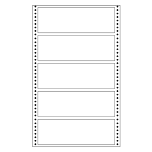 computer labels in continuous form 5.87' x 1.93' 149.2mmx49.2mm