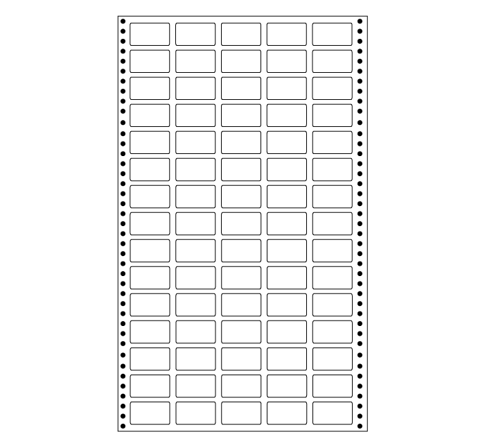 computer labels in continuous form 1.02'x0.59' 26mmx15mm