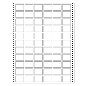 computer labels in continuous form 1.19' x 0.87' 30.4mmx22.2mm