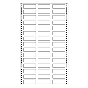 computer labels in continuous form 1.59' x 0.5' 40.4mmx12.7mm