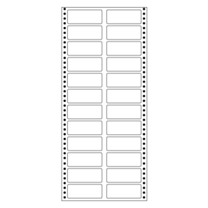 computer labels in continuous form 1.96' x 0.78' 50mmx20mm
