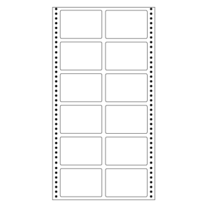 computer labels in continuous form 2.28' x 1.53' 58.0mmx39.0mm