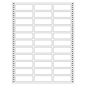 computer labels in continuous form 2.75' x 0.90' 70mmx23mm