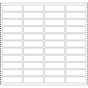 computer labels in continuous form 2.99' x 0.94' 76.0mmx24.0mm