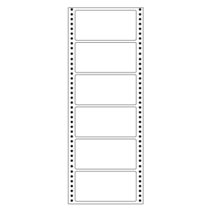 computer labels in continuous form 3.38' x 1.66' 86.0mmx42.3mm